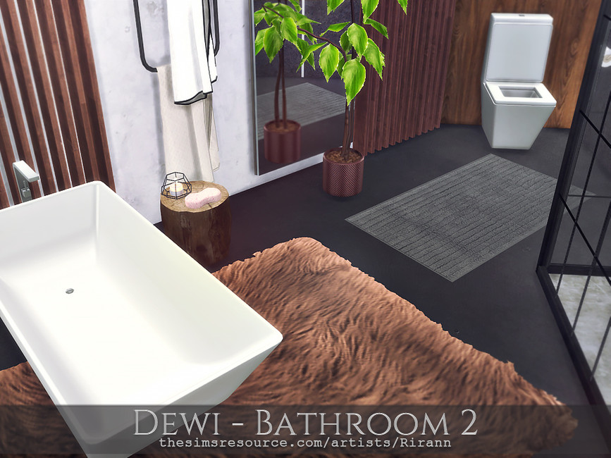 Ванная комната Dewi - Bathroom 2 Симс 4 (картинка 4)