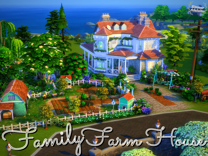 Дом Family Farm House Симс 4