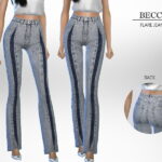Джинсы Becca - Flare Jeans Симс 4