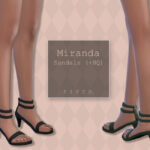 Обувь Miranda Sandals Симс 4