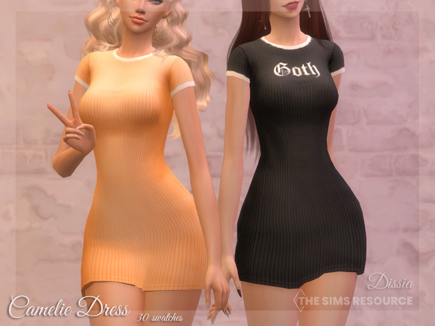 Платье Camelie Dress Симс 4