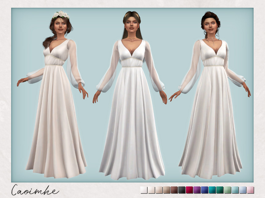 Платье Caoimhe Dress Симс 4