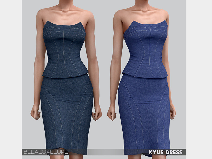 Платье Kylie Dress Симс 4
