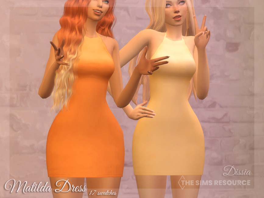 Платье Matilda Dress Симс 4