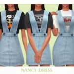 Платье Nancy Dress Симс 4 Платье Nancy Dress Симс 4