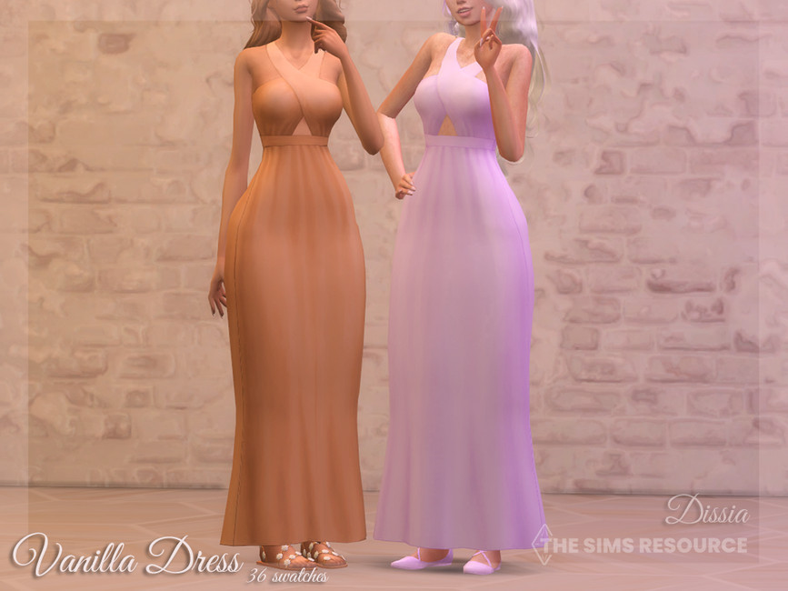 Платье Vanilla Dress Симс 4