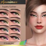 Подводка для глаз Equality Eyeliner (Collab) Симс 4 Подводка для глаз Equality Eyeliner (Collab) Симс 4
