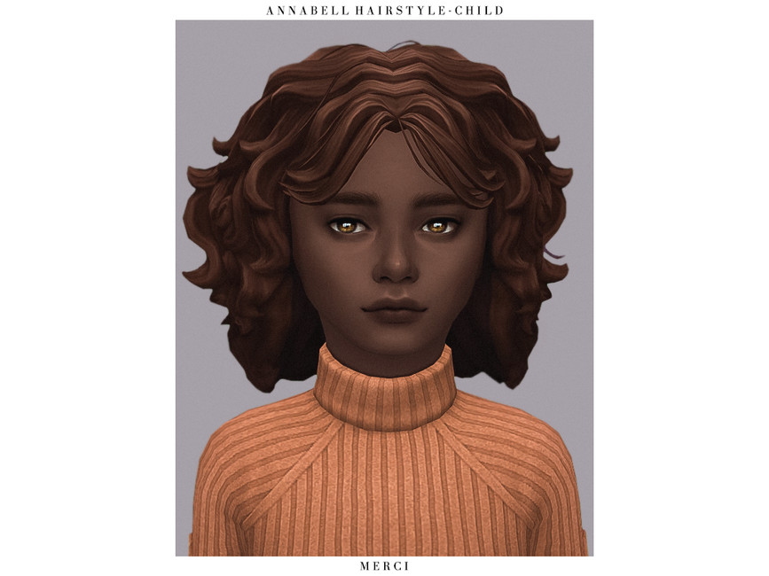 Прическа Annabell Hairstyle - Child Симс 4