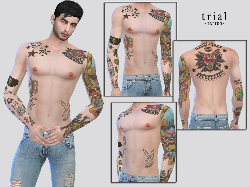 Татуировки для мужчин Симс 4