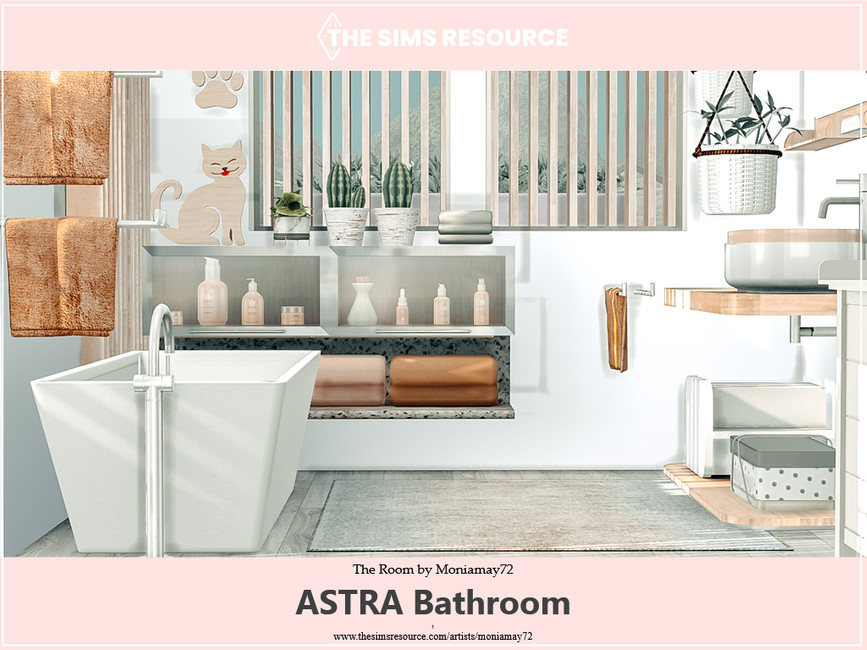 Ванная Astra Bathroom Симс 4 (картинка 4)