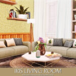 Гостиная Iris Living Room Симс 4