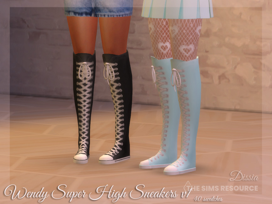 Кроссовки Wendy Super High Sneakers v1 Симс 4