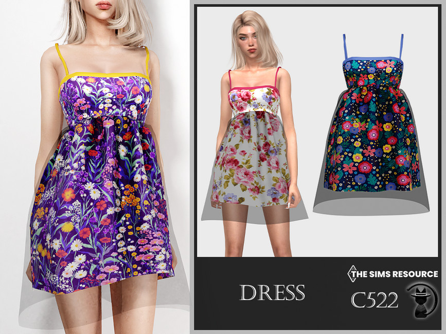 Платье Dress C522 Симс 4