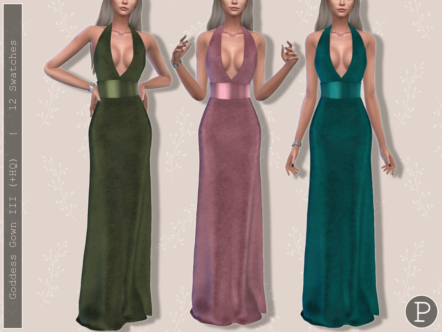 Платье Goddess Gown III (The Velvet Edition) Симс 4