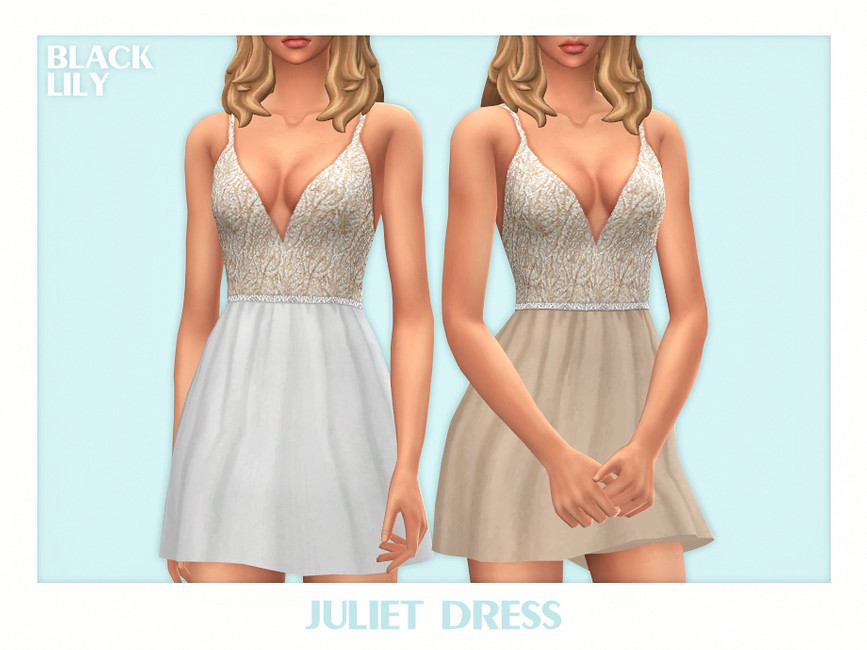 Платье Juliet Dress Симс 4