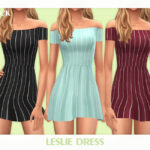 Платье Leslie Dress Симс 4