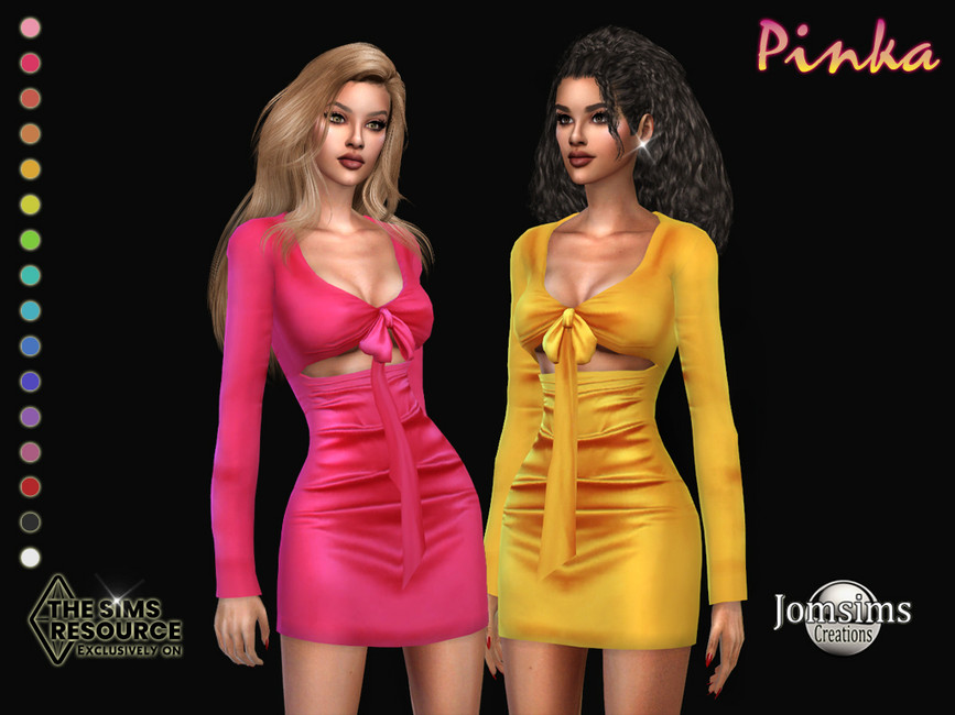 Платье Pinka Dress Симс 4