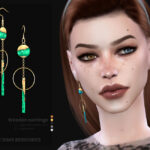 Серьги Wooden Earrings Симс 4