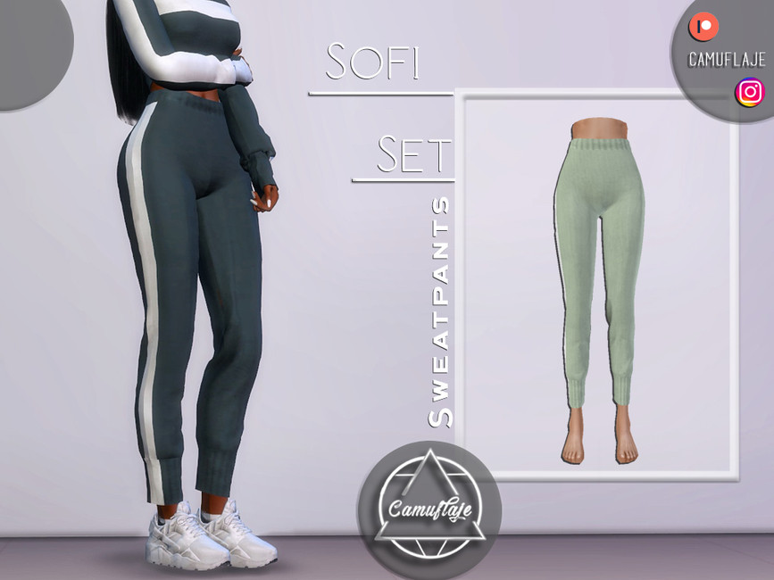 Спортивные штаны Sofi Set - Sweatpants Симс 4