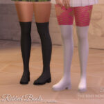 Женские сапоги Long Ribbed Boots Симс 4