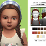Прическа Annie Hairstyle (Toddler) Симс 4