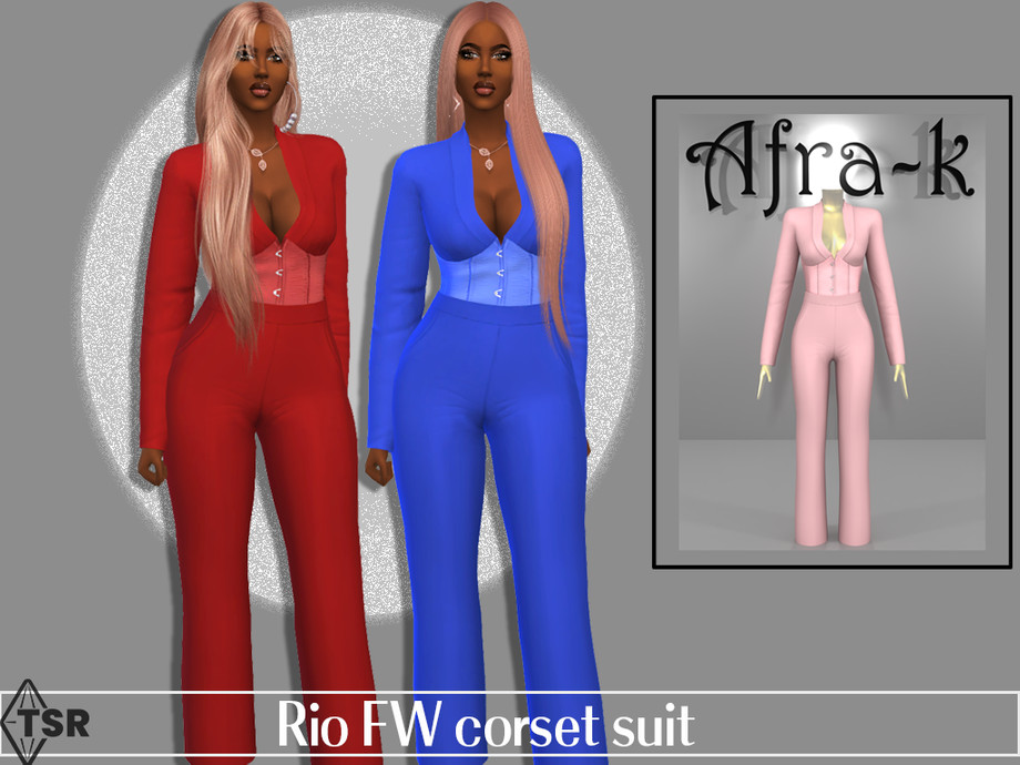 Комбинезон Rio FW Corset Suit Симс 4