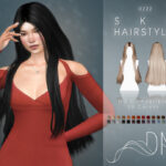 Прическа Sky Hairstyle Симс 4