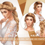 Прическа The Wedding Hair Симс 4