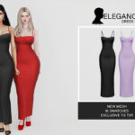 Платье Elegance (Dress V1) Симс 4