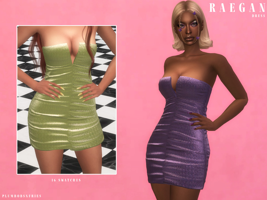 Платье RAEGAN Dress Симс 4