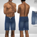 Джинсовые шорты Jake Shorts Симс 4
