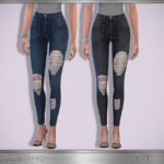 Джинсы Elle Jeans (Ripped) Симс 4