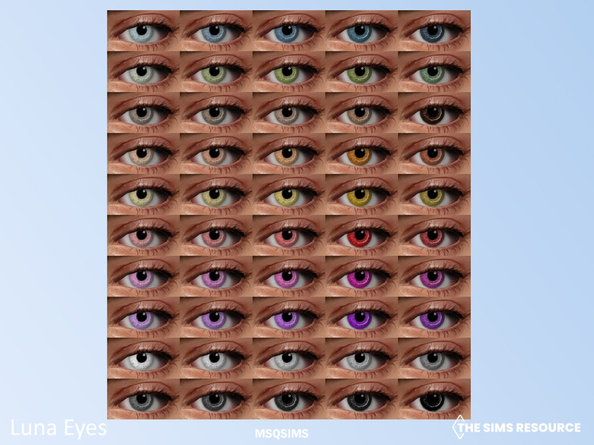 Глаза Luna Eyes Симс 4 (картинка 2)