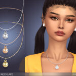 Ожерелье Golden Ladybug Necklace Симс 4