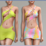 Платье Amaya Dress Симс 4
