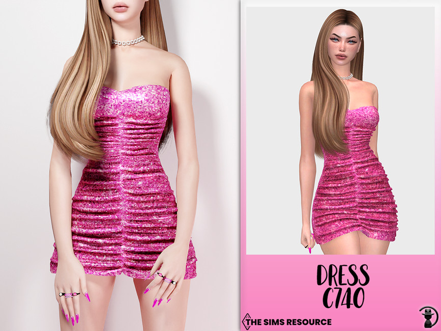 Платье Dress C740 Симс 4