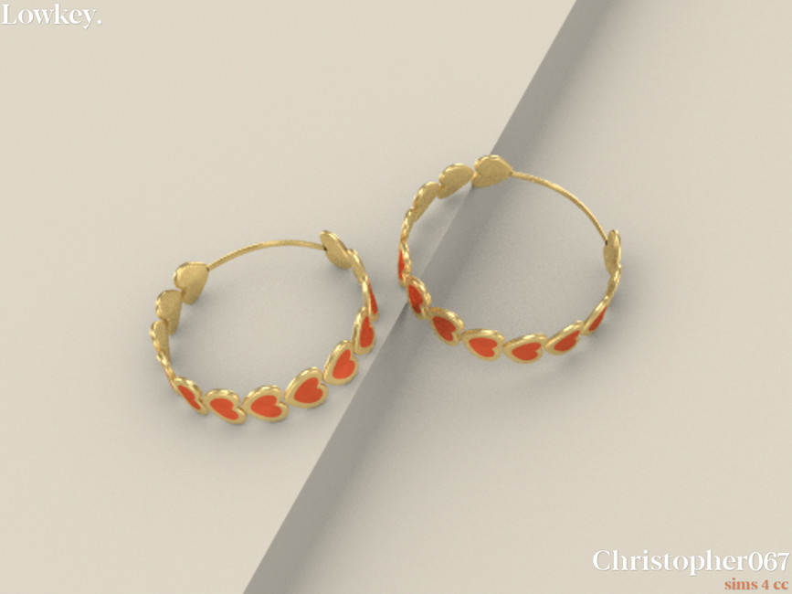 Сережки Lowkey Earrings Симс 4 (картинка 3)