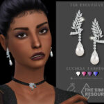 Серьги Lucinda Earrings Симс 4 Серьги Lucinda Earrings Симс 4