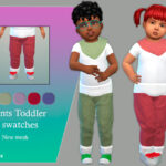 Штаны для малышей Pants Toddler Love Симс 4