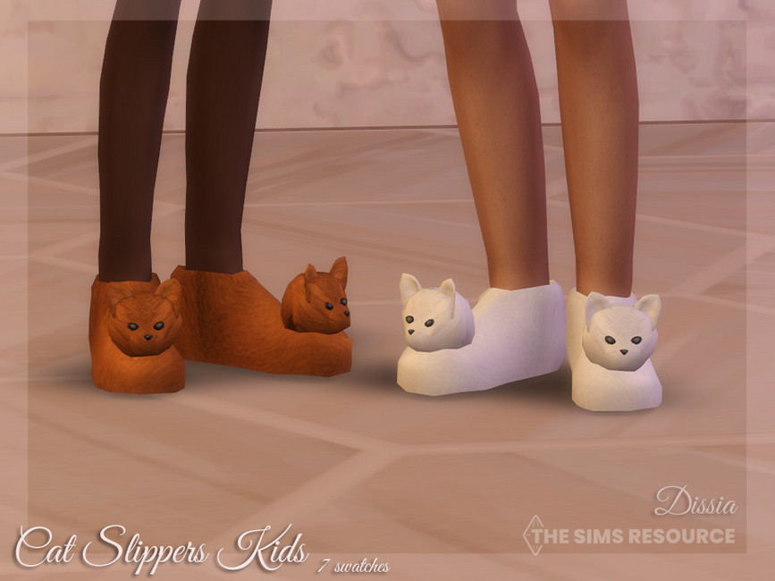 Тапочки Cat Slippers Kids Симс 4