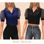 Блузка Ruby Blouse Симс 4