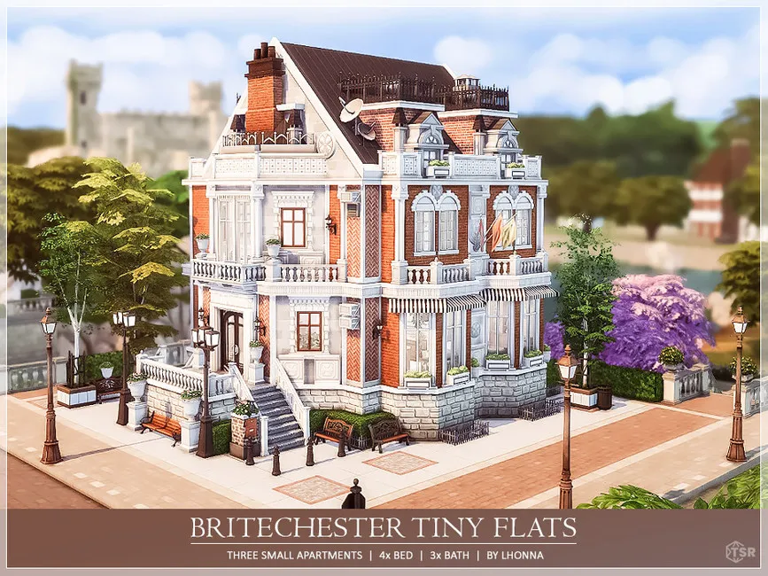 Квартиры Britechester Tiny Flats Симс 4 