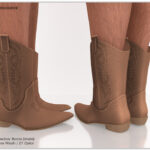 Обувь Cowboy Boots S206 Male Симс 4