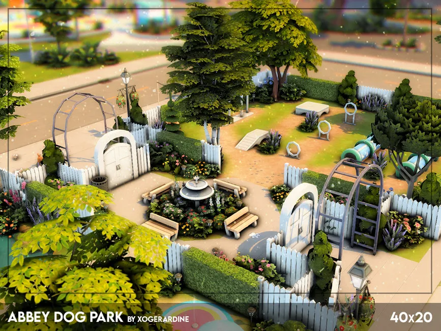 Парк для собак Симс 4