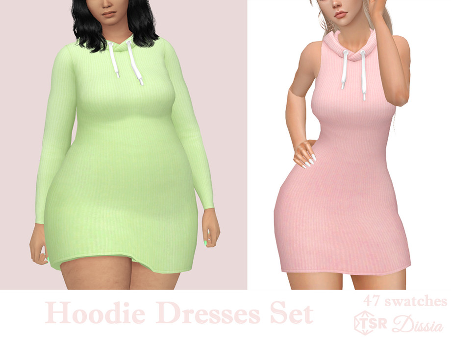 Платье Hoodie Dresses Set Симс 4 