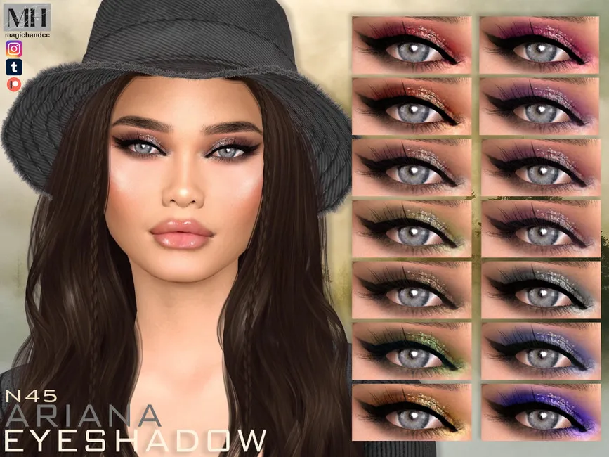 Тени для век Ariana Eyeshadow N45 Симс 4