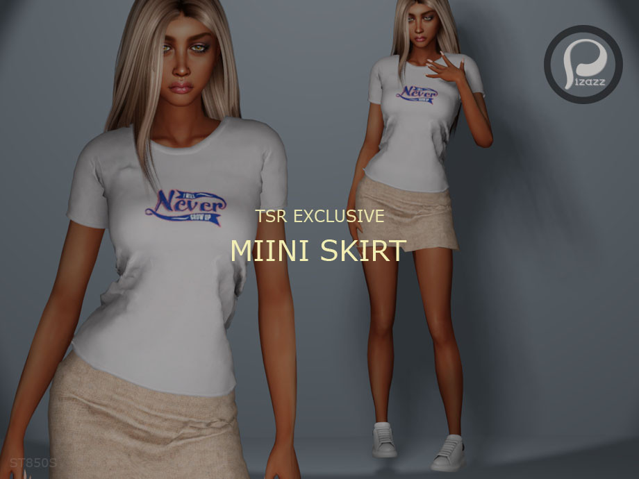 Юбка Mini skirt Симс 4