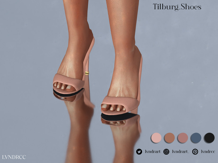 Босоножки Tilburg Shoes Симс 4