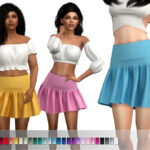 Короткая юбка Ara Skirt Симс 4