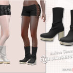 Metal Bottom Boots Sims 4